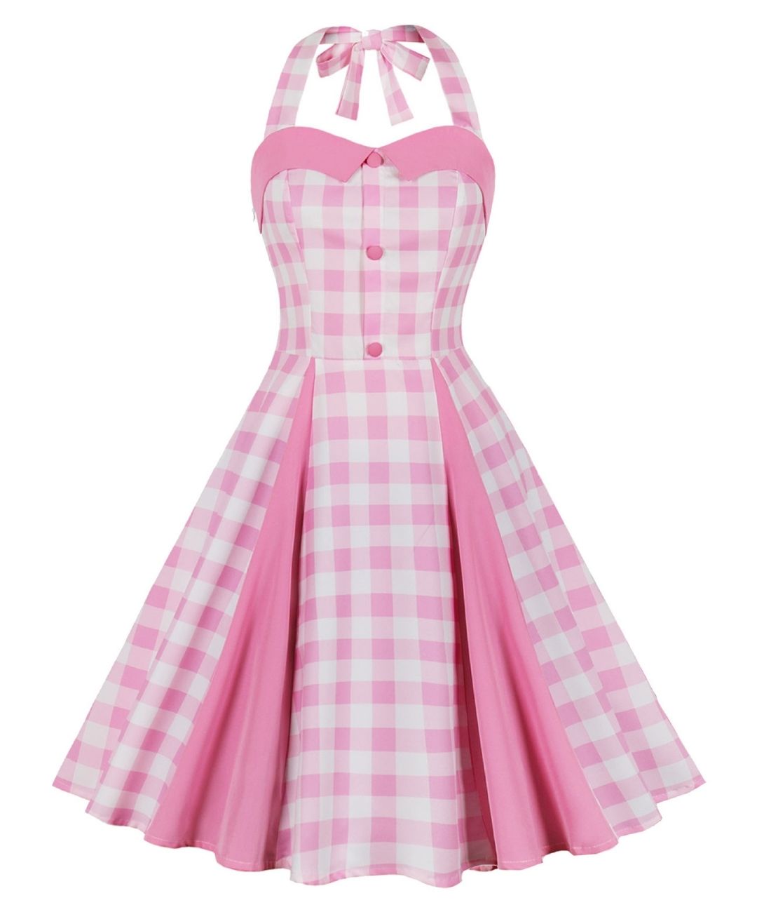 Robe Pin Up Vichy Rose Madame Vintage robe-pin-up-vichy-rose-madame-vintage
