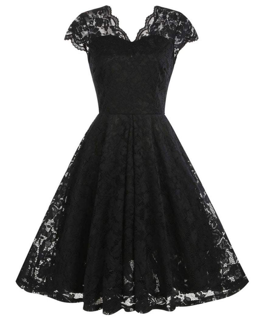 Robe Style pin up Noire Madame Vintage - Main Image