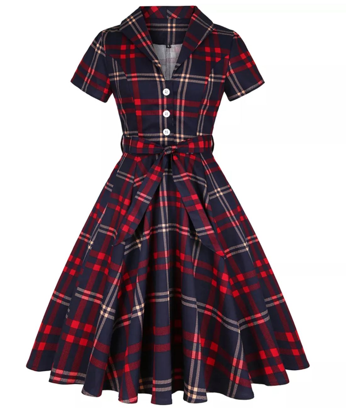 Robe Hiver Année 50 Madame Vintage - Main Image