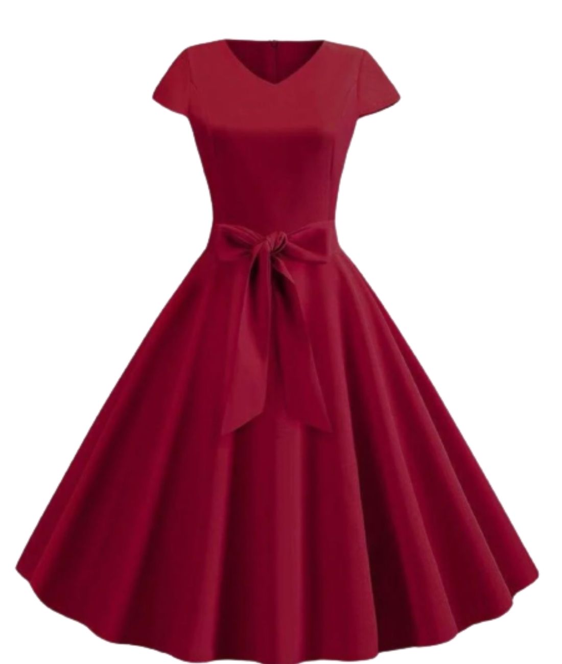 AXOE Femme Robe Vintage Années 50 pin up avec Ceinture Pour AXOE Femme Robe Vintage Années 50 pin up avec Ceinture Pour