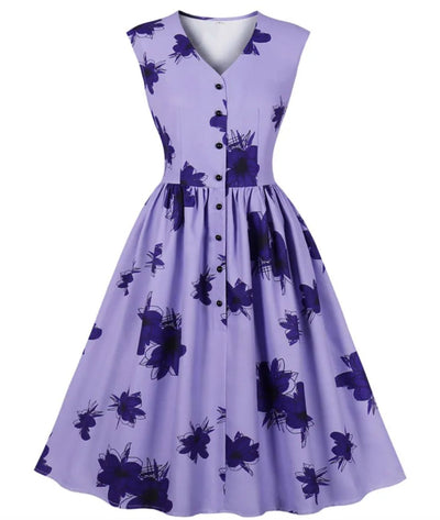 Robe à Fleur Pin Up - Madame Vintage