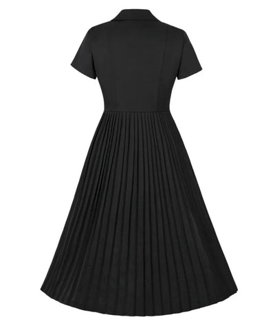 Robe Année 40 Noir - Madame Vintage
