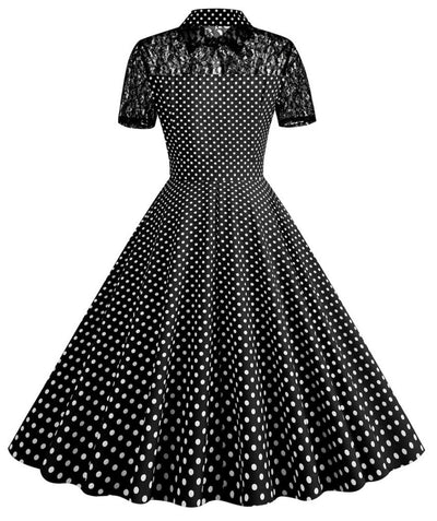 Robe Année 40 Soie - Madame Vintage