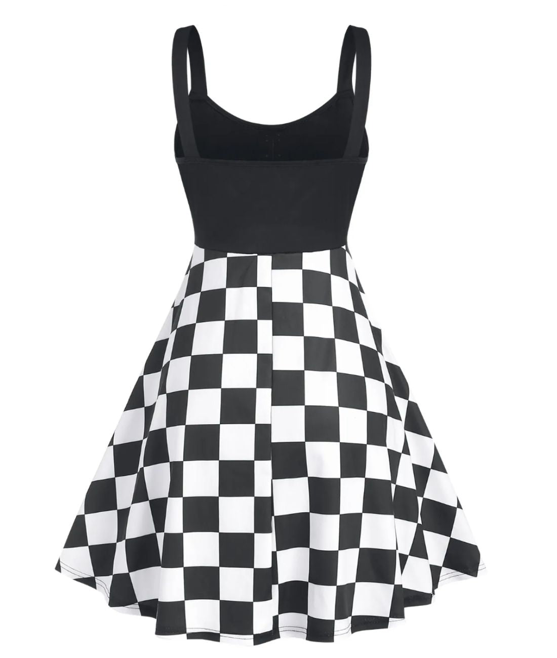 Robe Année 50 Noir Et Blanc - Madame Vintage