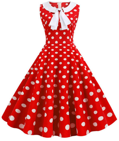 Robe Année 50 Rouge - Madame Vintage