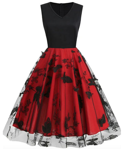 Robe Année 50 Tulle - Madame Vintage