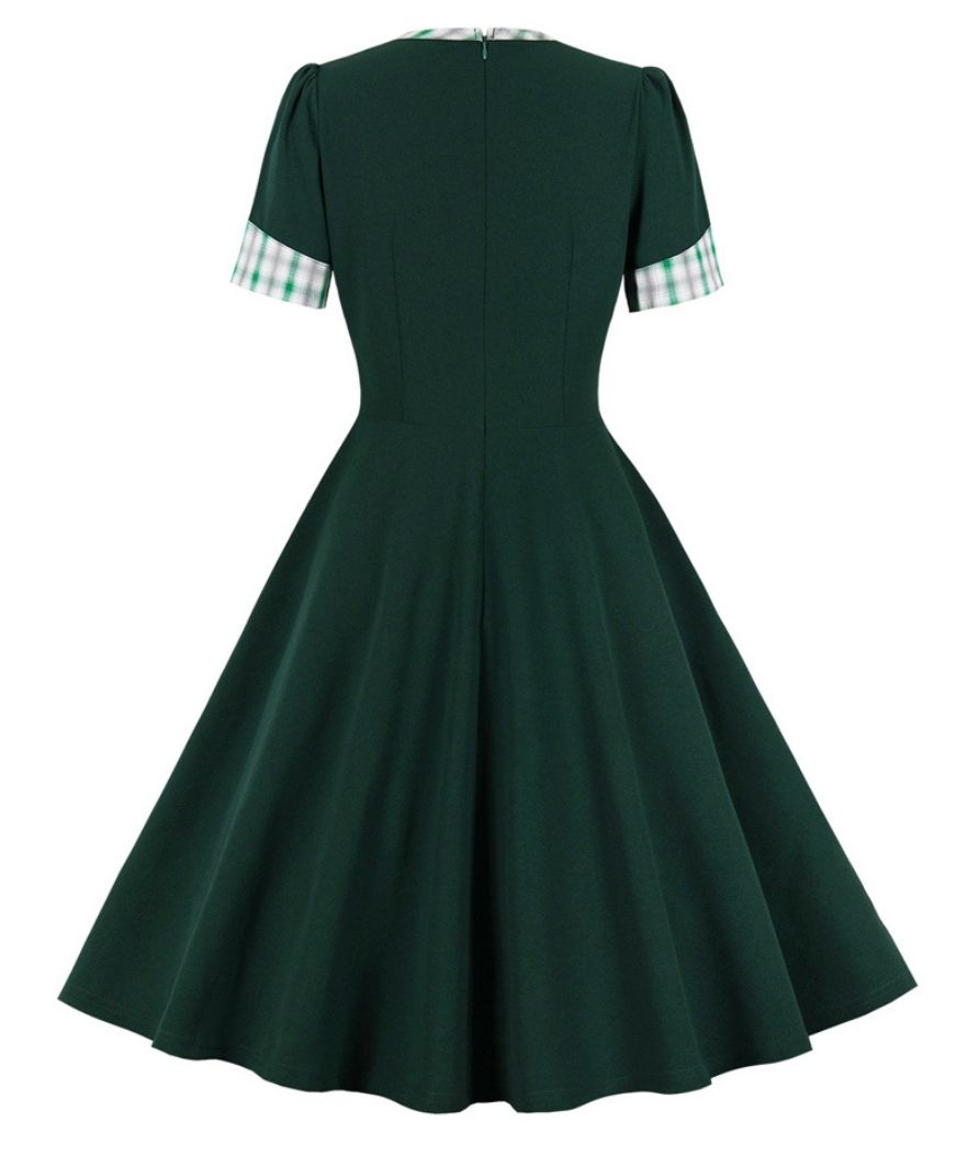 Robe Année 50 Verte - Madame Vintage