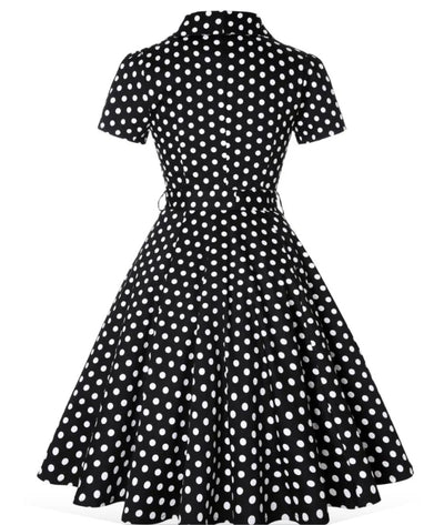 Robe Année 60 Avec Manches - Madame Vintage