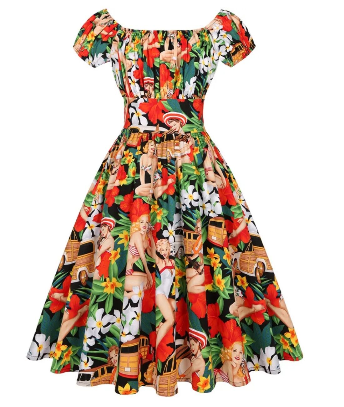 Robe Années 60 Hippie - Madame Vintage
