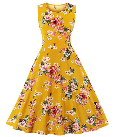 Robe Champêtre Année 50 - Madame Vintage