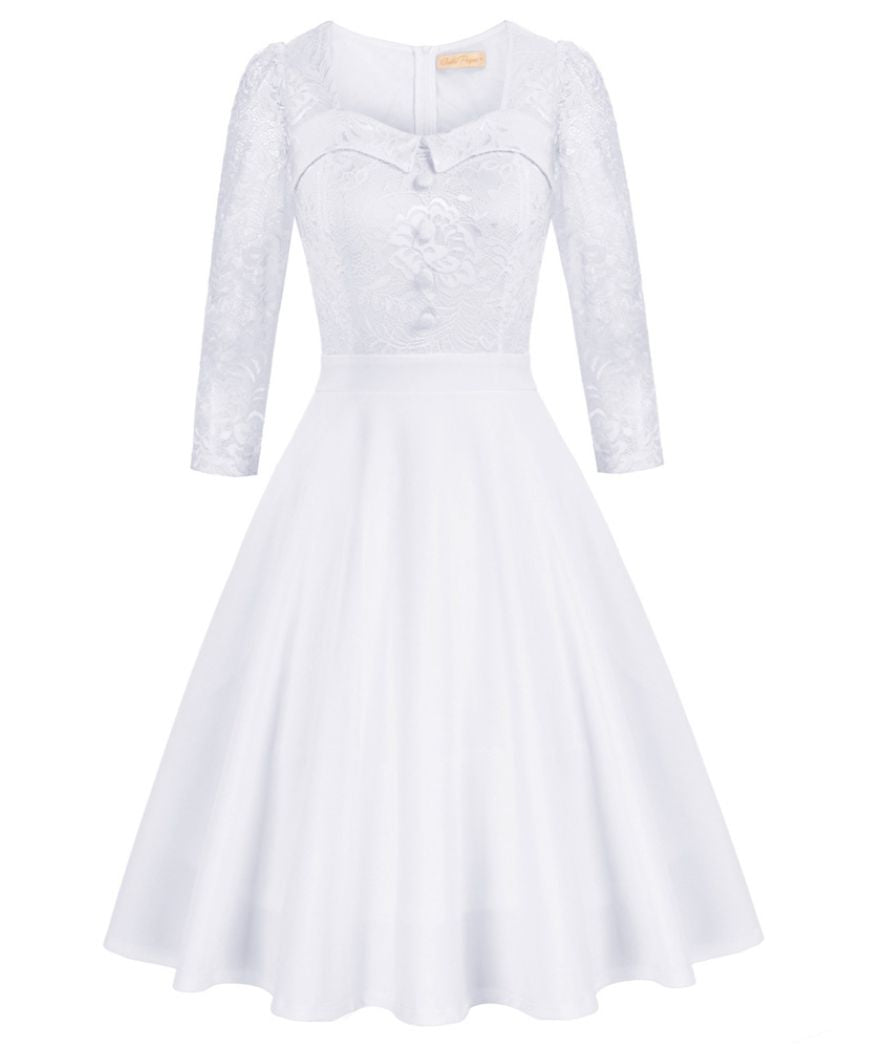 Robe Vintage Femme CREATION MONVENEUR Taille 40 - Coupe Droite Asymétrique - Occasion Très Bon état