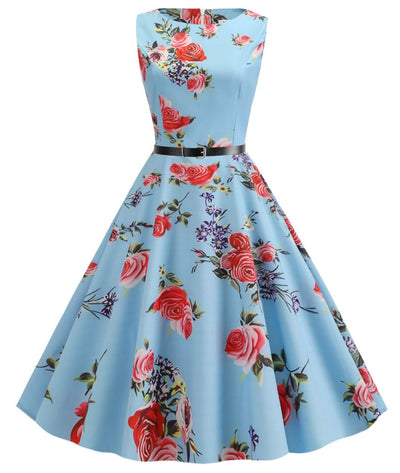 Robe Fleurie Année 50 - Madame Vintage