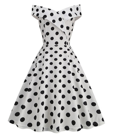 Robe Mariée Rockabilly Blanche - Madame Vintage