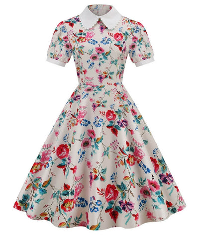 Robe Motif Année 50 - Madame Vintage