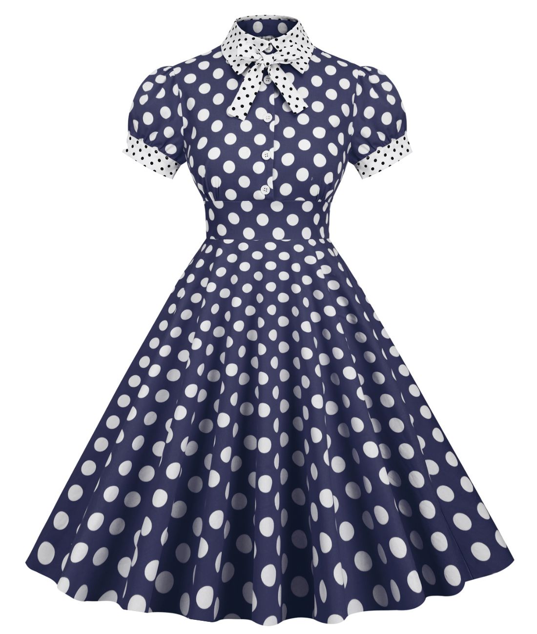 Robe Pin Up à Pois - Madame Vintage