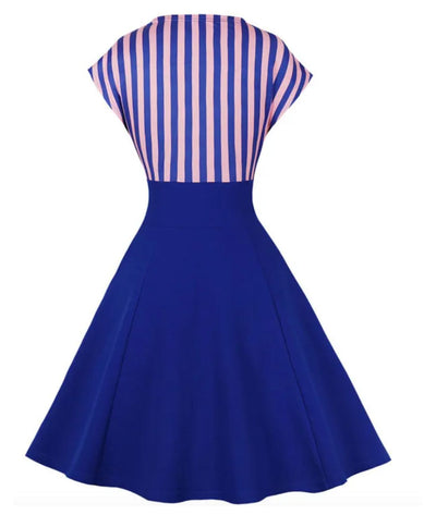 Robe Pin Up Marinière - Madame Vintage