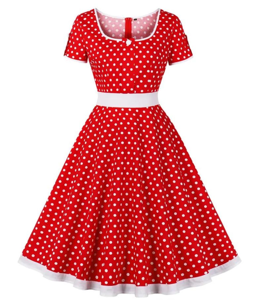 Robe Pin Up Rock Rouge - Madame Vintage