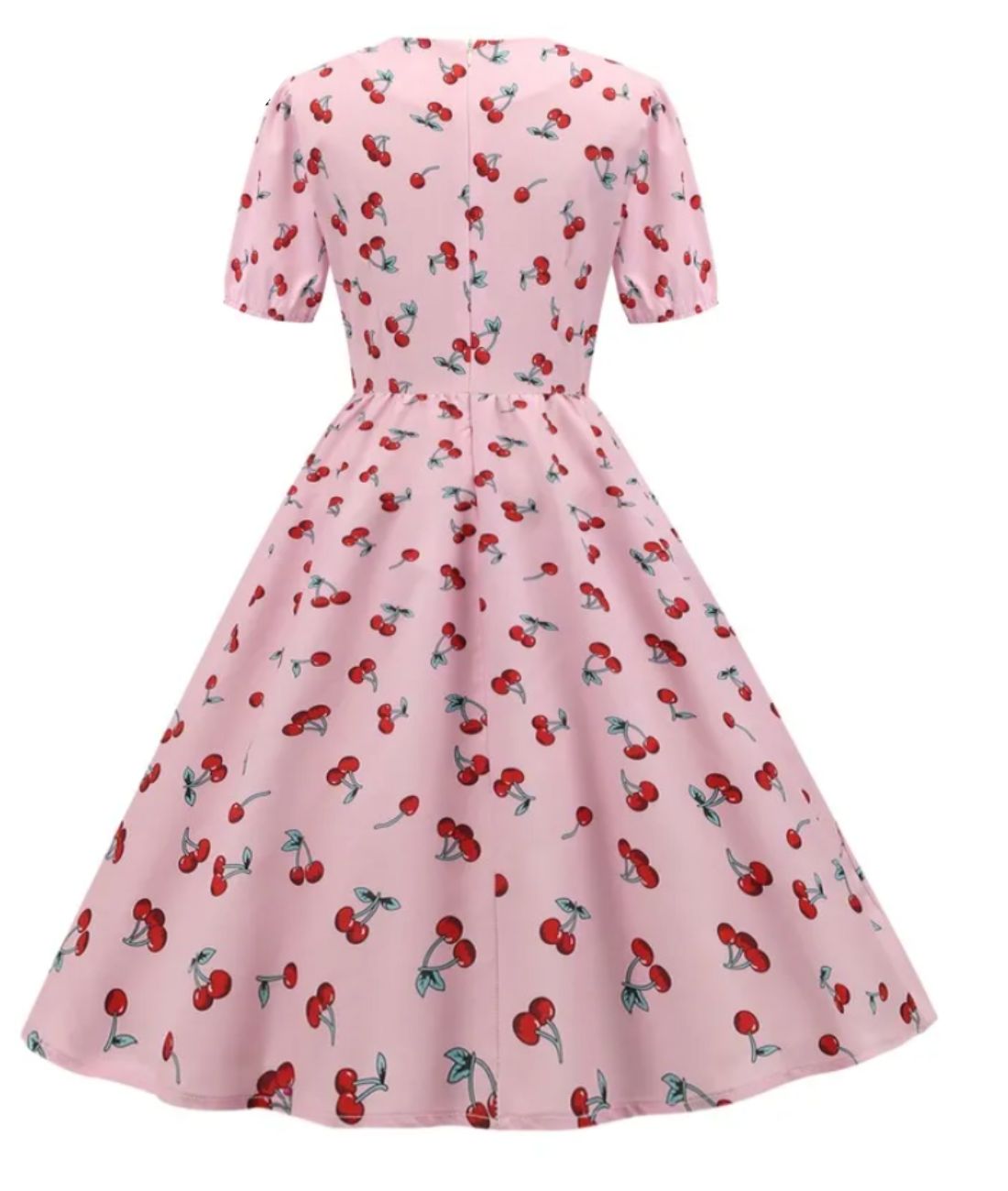 Robe Pin Up Rose Poudré - Madame Vintage