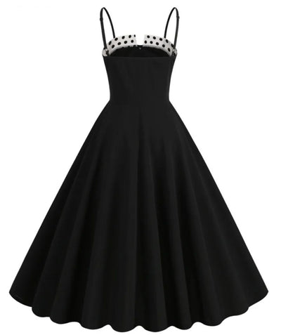 Robe Rétro Année 50 Noire - Madame Vintage