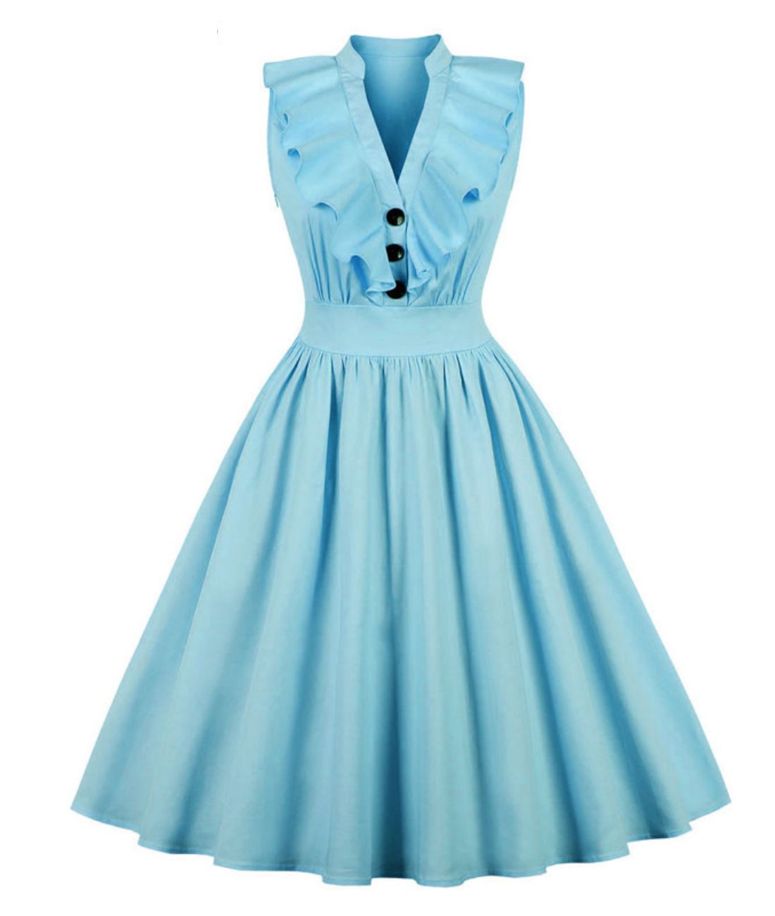 Robe Rockabilly Bleue - Madame Vintage