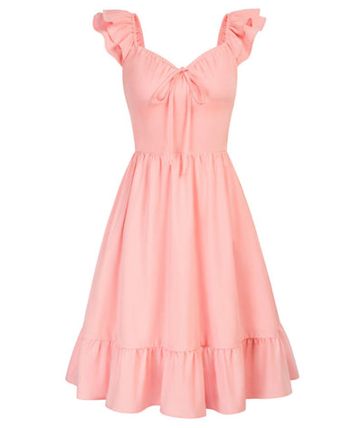 Robe Rockabilly Dos Nu Rose - Madame Vintage