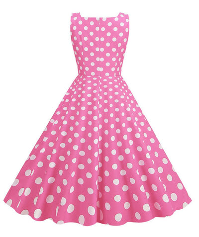 Robe Style Année 50 Rose - Madame Vintage