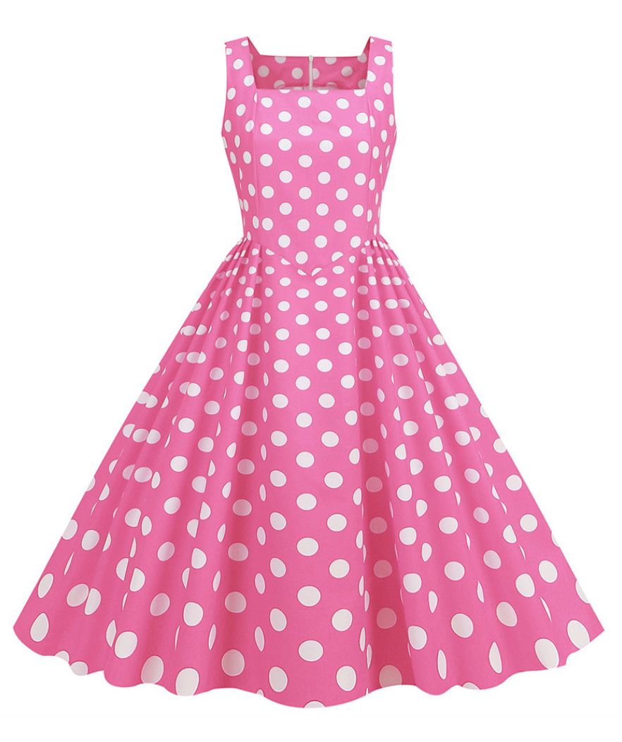 Robe Style Année 50 Rose - Madame Vintage