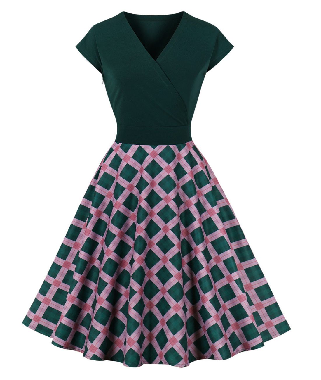 Robe Trapèze Année 50 - Madame Vintage