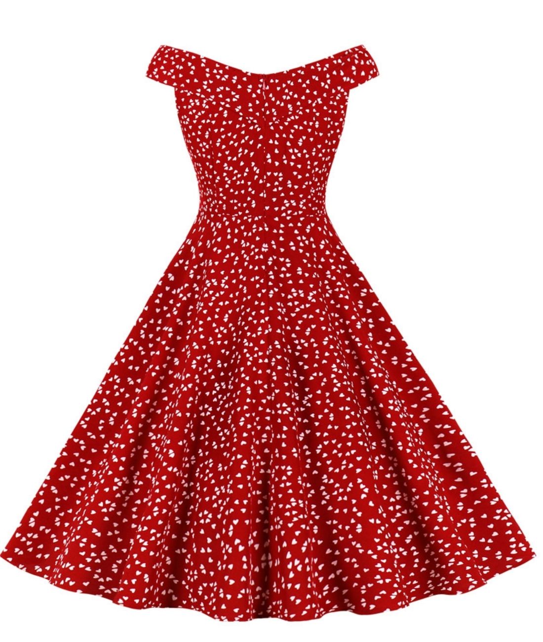 Robe Vintage Rockabilly Rouge - Madame Vintage