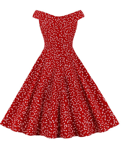 Robe Vintage Rockabilly Rouge - Madame Vintage