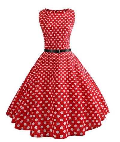 Robe à Pois Style Années 60 - Madame Vintage