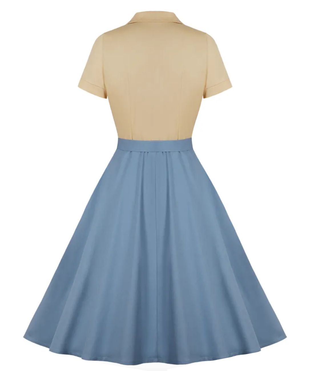Robe Vintage Femme Années 50 - Robe Swing Plissée A-Line Rose Cocktail Rétro