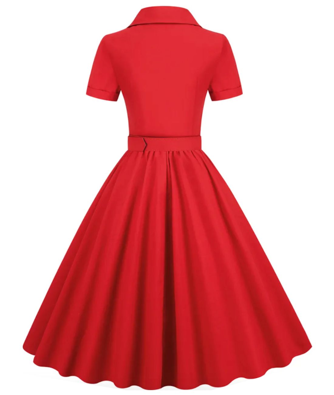 Robe Année 40 Rouge - Madame Vintage