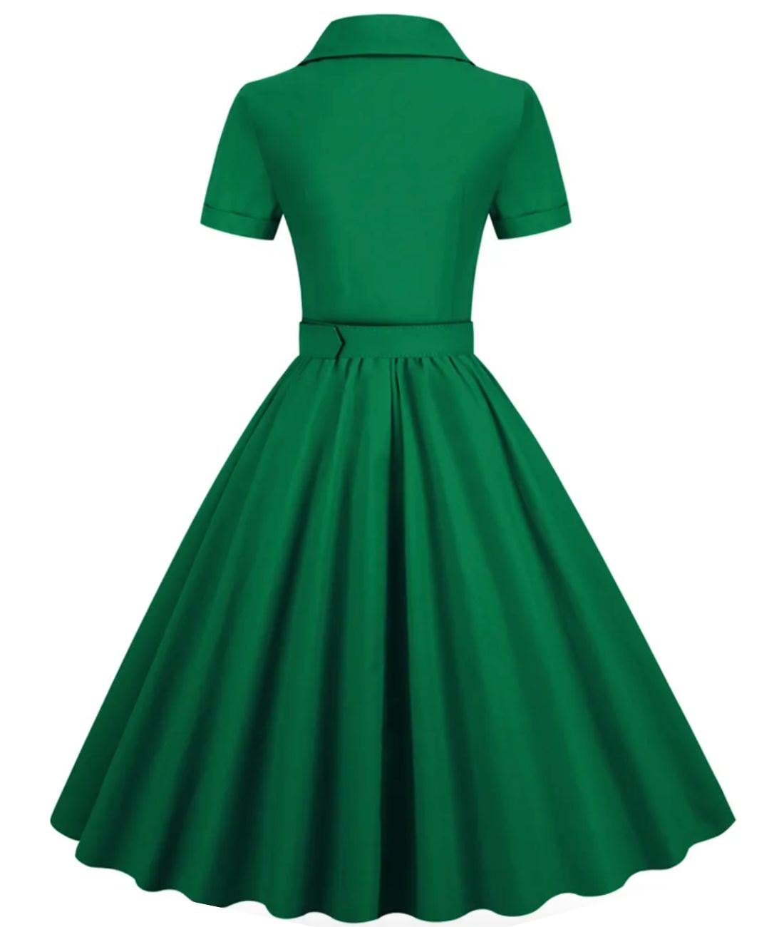 Robe Année 40 Vert - Madame Vintage