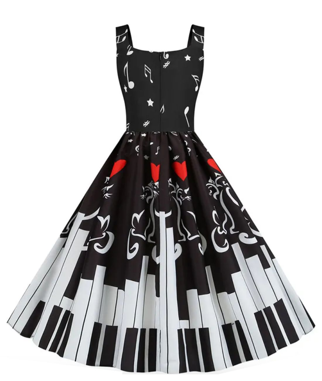 Robe Année 50 Musique - Madame Vintage