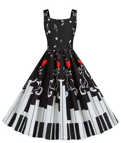 Robe Année 50 Musique - Madame Vintage
