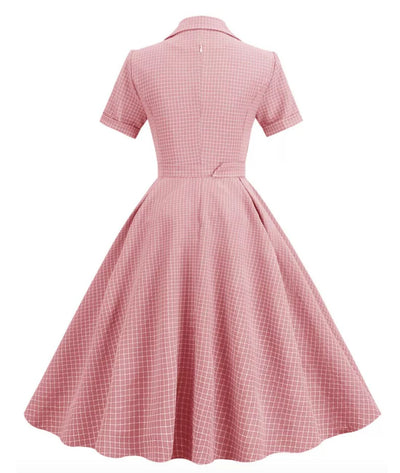 Robe Année 50 Vichy - Madame Vintage
