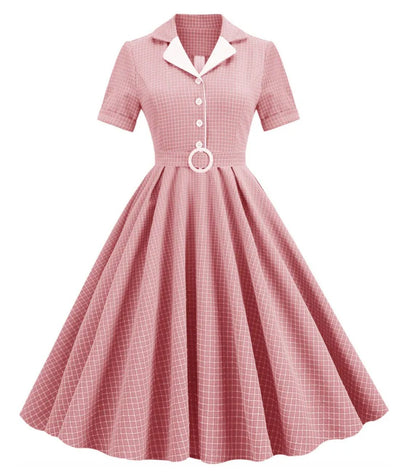 Robe Année 50 Vichy - Madame Vintage