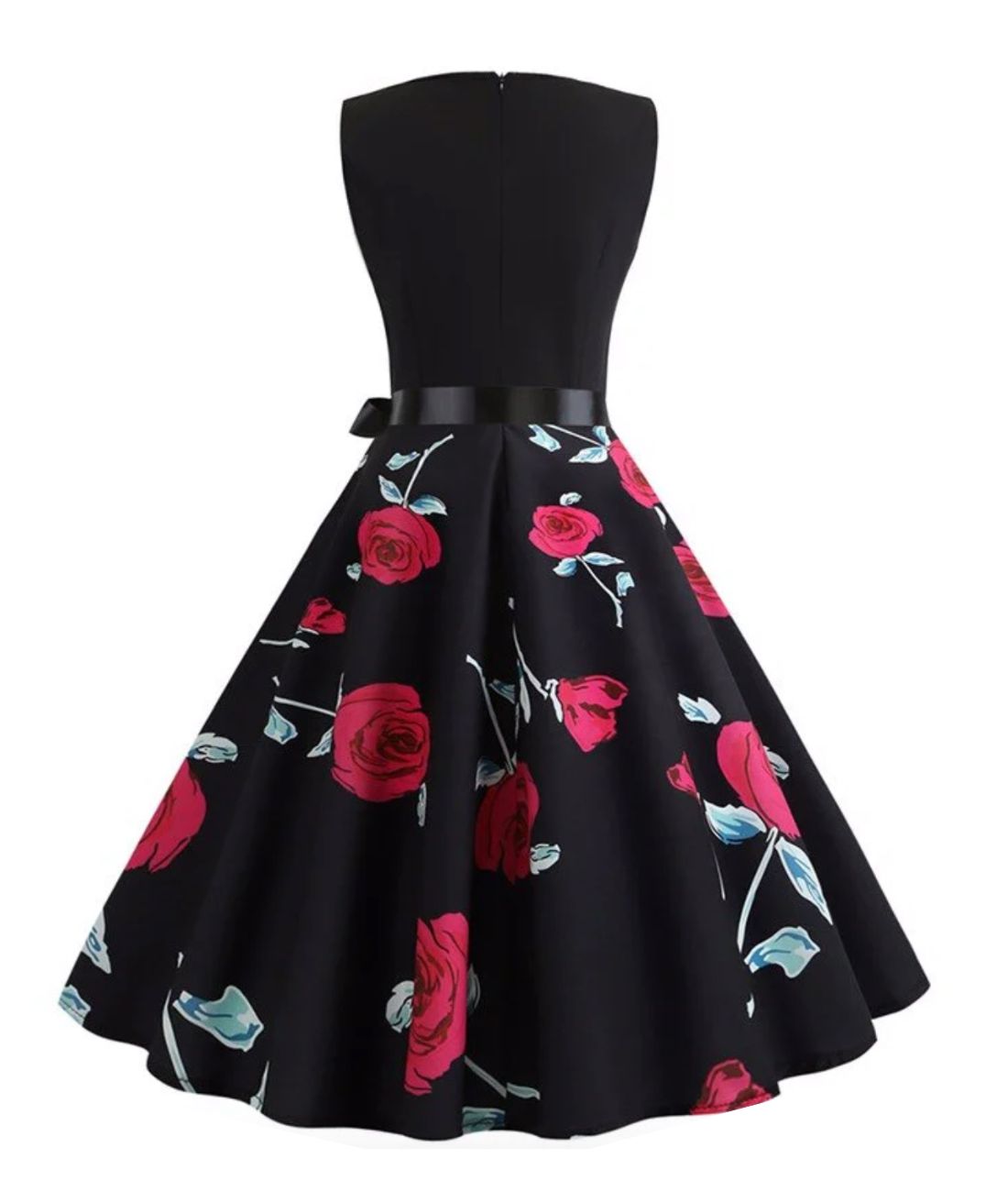 Robe Année 60 Noir - Madame Vintage