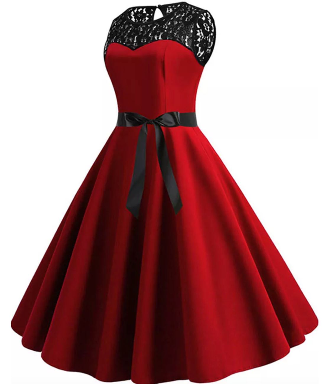 Robe Année 60 Rouge - Madame Vintage