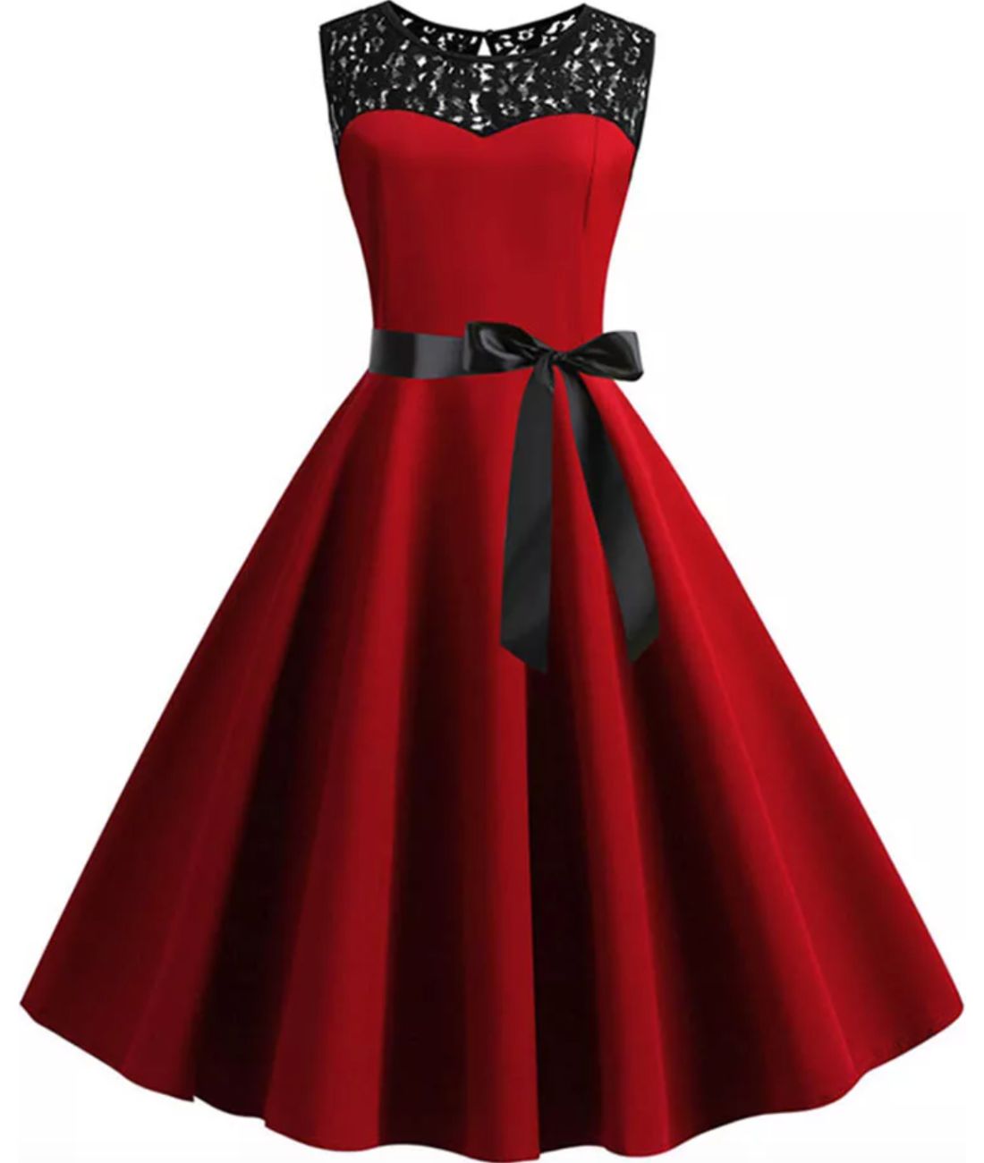 Robe Année 60 Rouge - Madame Vintage