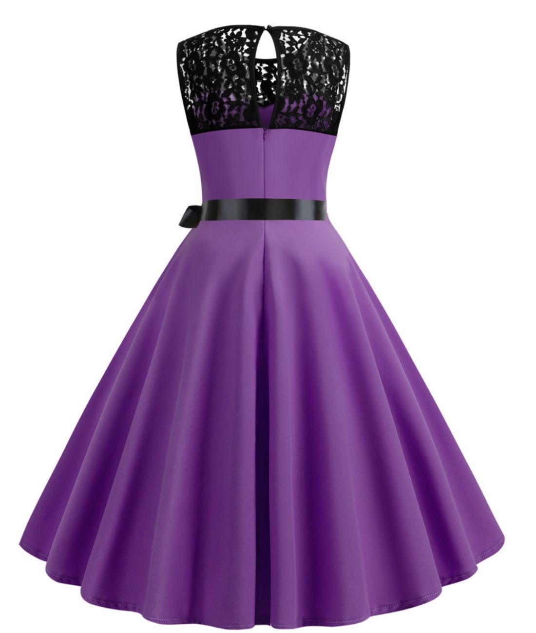 Robe Année 60 Vintage Violet - Madame Vintage 