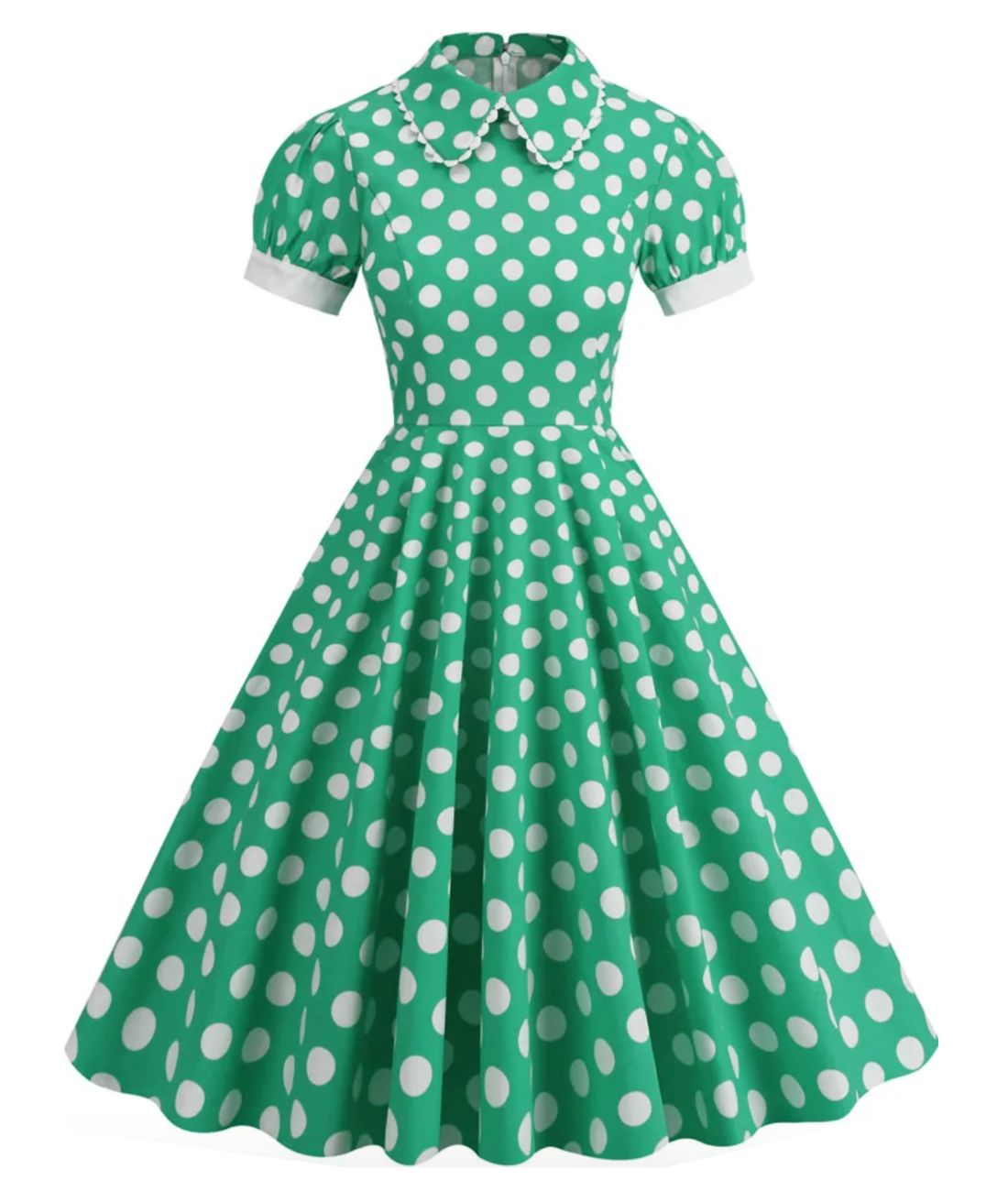 Robe Années 40 Col Claudine - Madame Vintage