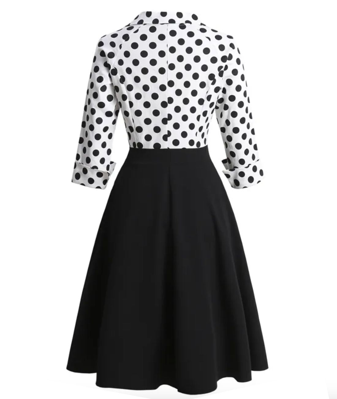 Robe Années 40 Femme Noire - Madame-Vintage