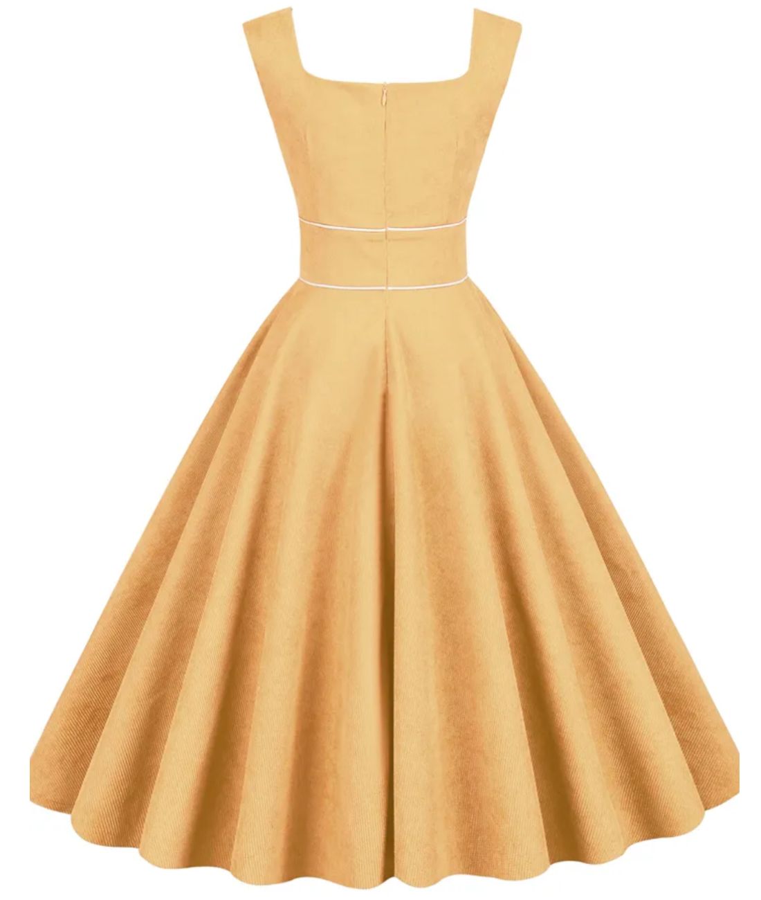 Robe Années 50 Orange - Madame Vintage