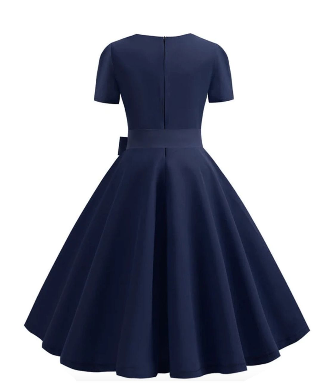Robe Années 50 Vintage Bleu - Madame Vintage