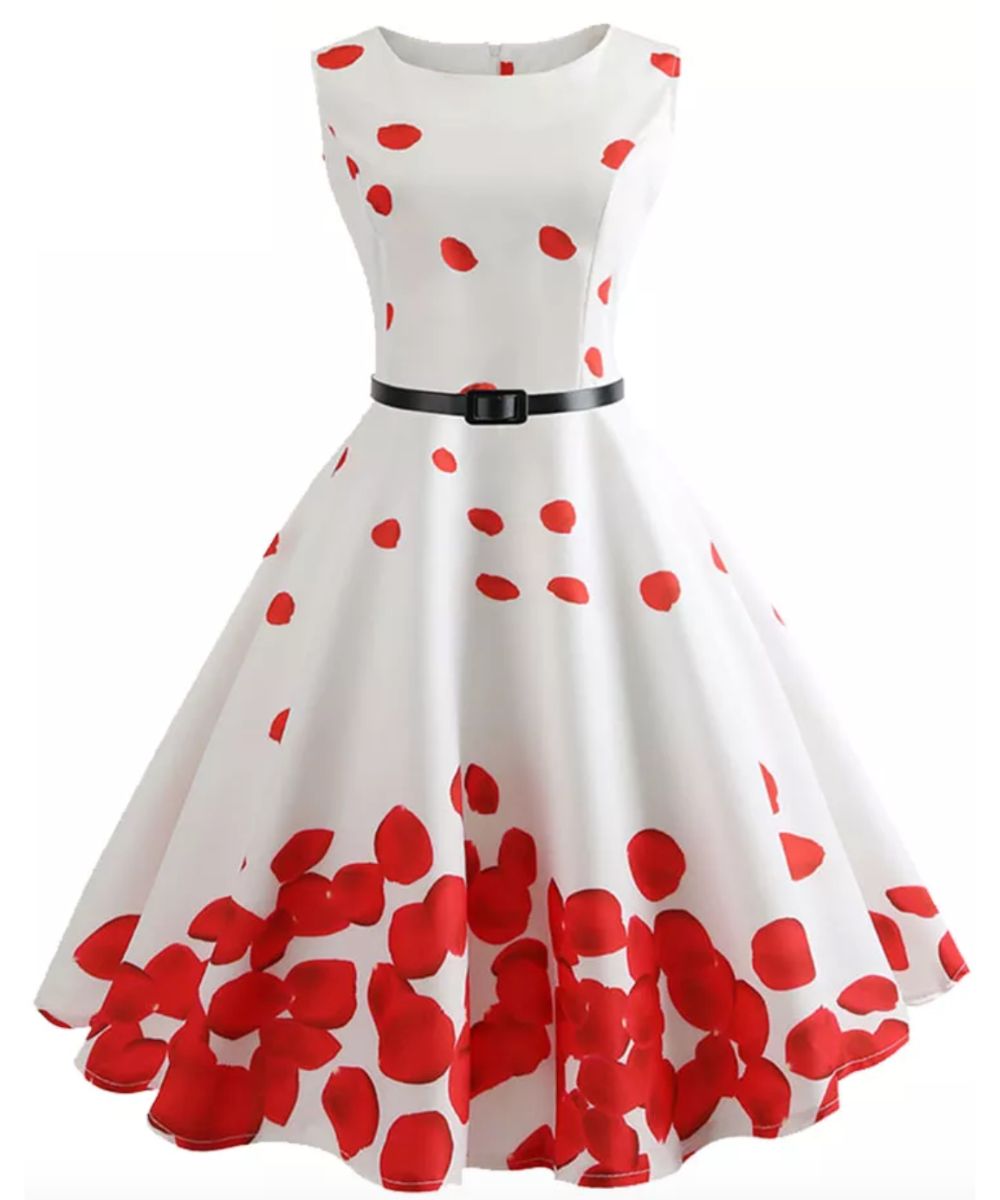 Robe Années 60 Américaine - Madame-Vintage