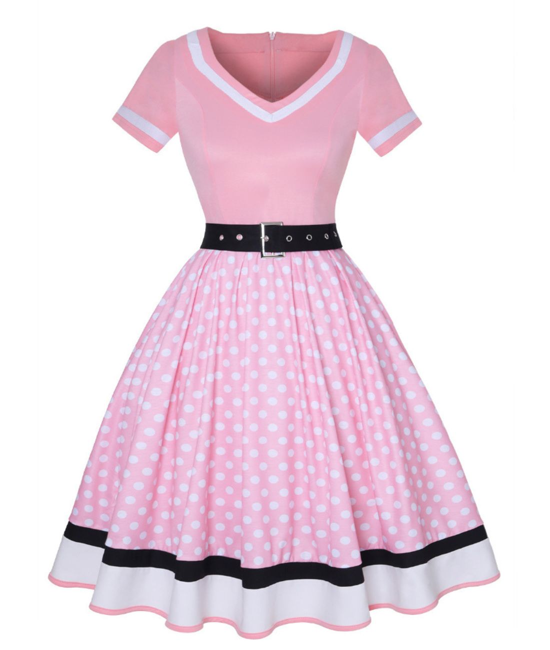 Robe Col Année 60 - Madame-Vintage