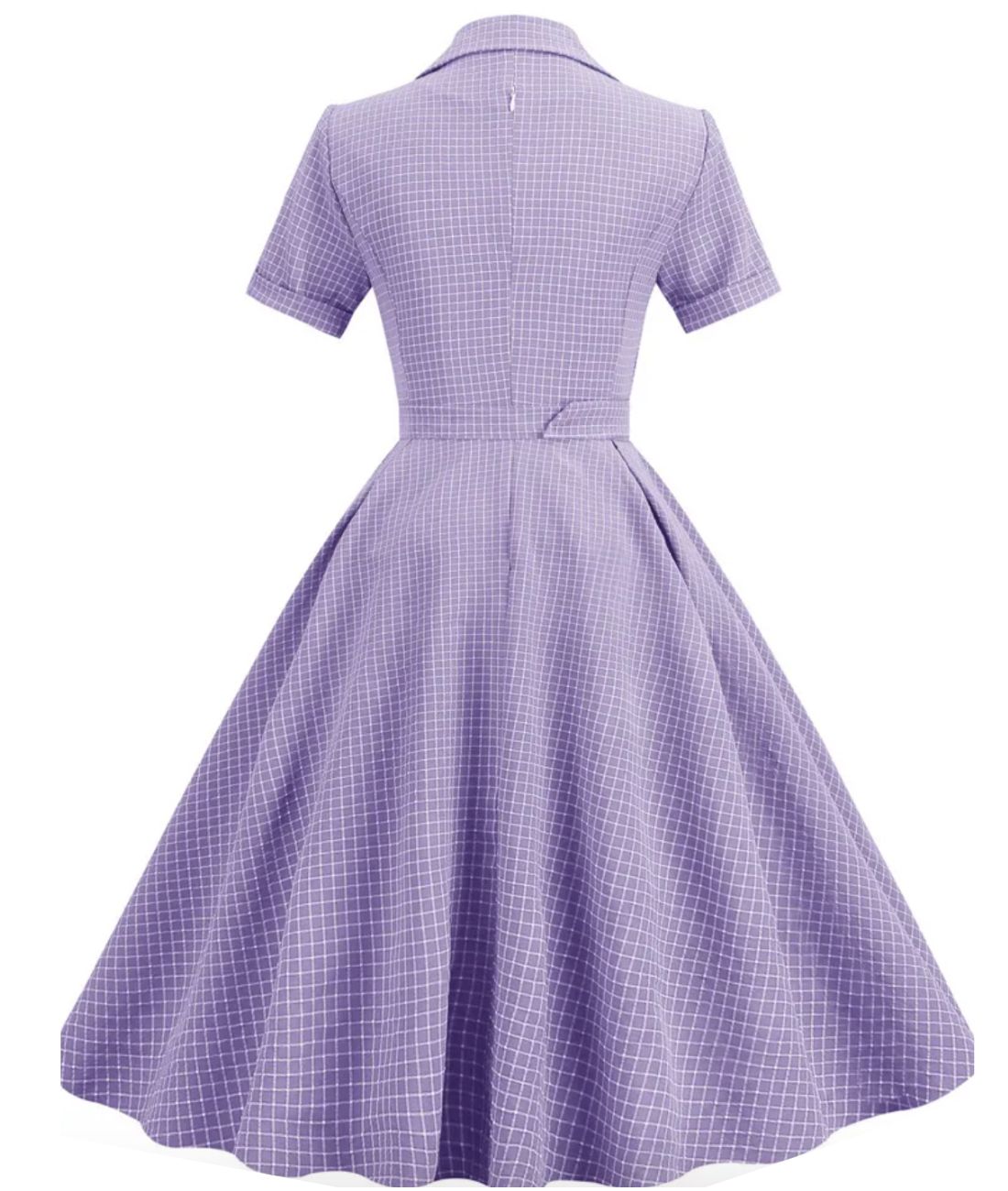 Robe Crayon Année 60 Violet - Madame-Vintage