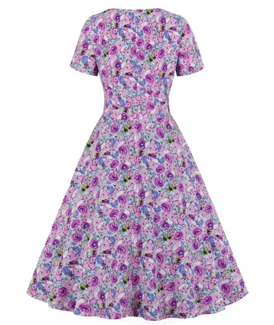 Robe Fleurie Année 40 - Madame Vintage